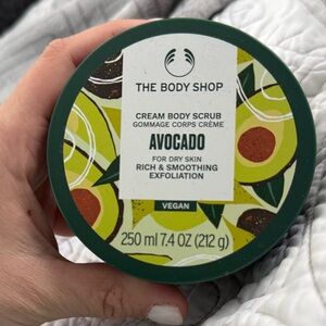 The Body Shop Avocado Cream Body Scrub - Green and White